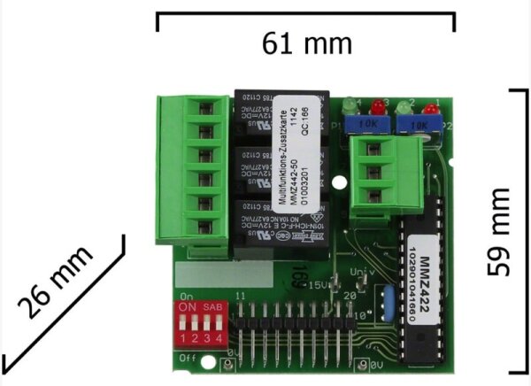 Dickert MMZ442-50 Motorsteuerung Multifunktions-Zusatzkarte