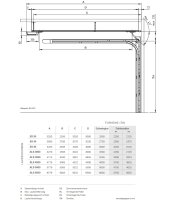 Tormatic Laufschiene ZS 40 mit Zahnriemen, 2-teilig