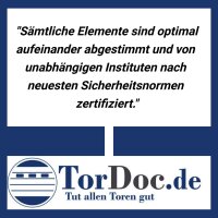 Novoferm Sektionaltor ISO 20 Aktion, Garagentor + Premium-Torantrieb I Alu-farbig