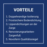 Novoferm Sektionaltor ISO 20 Aktion, Garagentor + Premium-Torantrieb I Alu-farbig