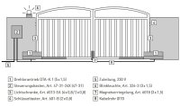 BelFox  DTA-K.1 Drehtorantrieb mit Knickarm für 1-flügelige Drehtore