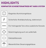 BelFox Vario Slider I - Schiebetorantrieb für Tore...