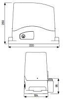 Marantec Schiebetorantrieb Comfort TU900 - max. 900 kg Torgewicht