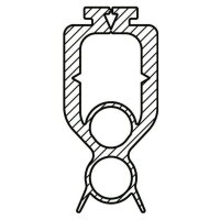 Marantec Torabschlussprofil (2 Kammern)