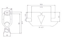 Marantec Torabschlussprofil (2 Kammern)