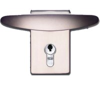 Novoferm Torgriffgarnitur Aluminium silberfarbig eloxiert