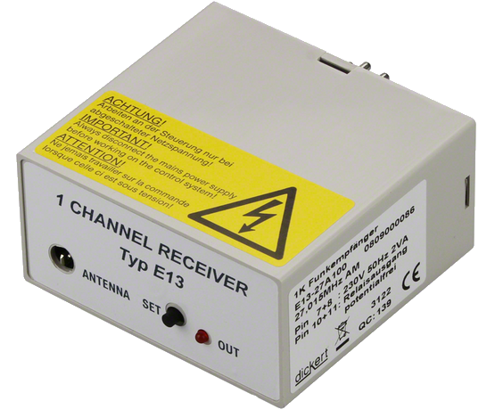 Dickert E13-40A100 Funkempfänger 1 Kanal 40 MHz AM 230 V