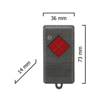 Dickert S10-433A1L00 Handsender LinearCode 1 Kanal 433 MHz AM