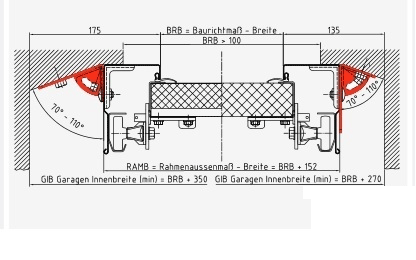 Novoferm 3-D Montageanker für schräge Seitenwände (10 Stück)