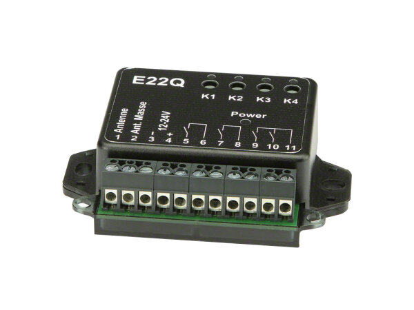 Dickert E22Q-868A400 Mini Funkempfänger, 4 Kanal 868,3 MHz
