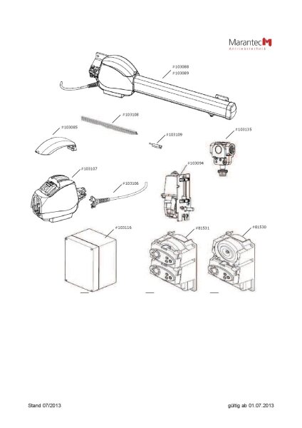 Marantec Anschlussleitung, 1.500 mm