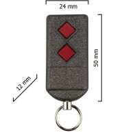 Dickert S5Q-433A2L00 Handsender, Linear-Code, 2 Kanal,...