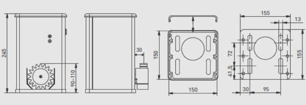 BelFox Schiebetorantrieb Compact-Slider S2