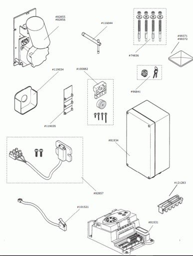 Marantec Microschalter Entriegelung, inkl. Kabel