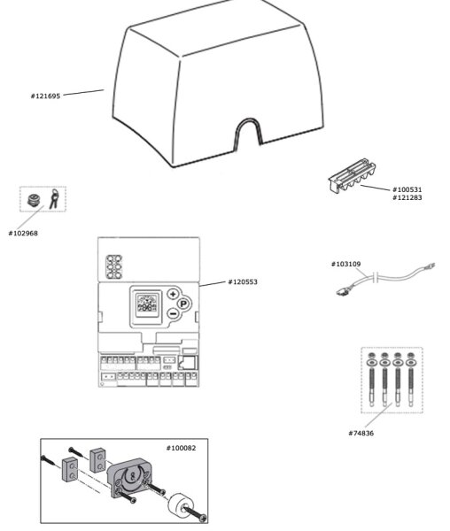 Marantec Haube für Schiebetorantriebe Comfort 880 / 881