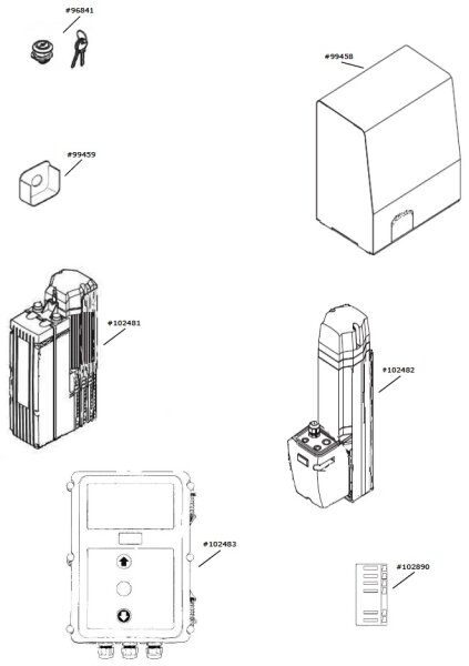 Marantec Steuerungsgehäuse-Deckel D.735-S, D.740-S, komplett