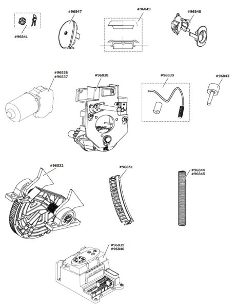 Marantec Zahnstangensegment (3er Set) Parc 200