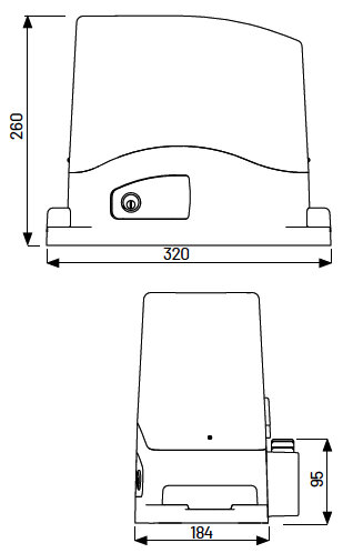 Marantec Schiebetorantrieb Comfort TU Set TU500 - max. 500 kg Torgewicht